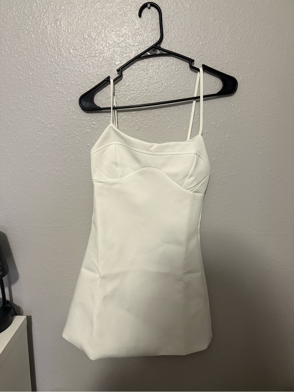 Fashion Nova White Spaghetti Strap Mini Dress